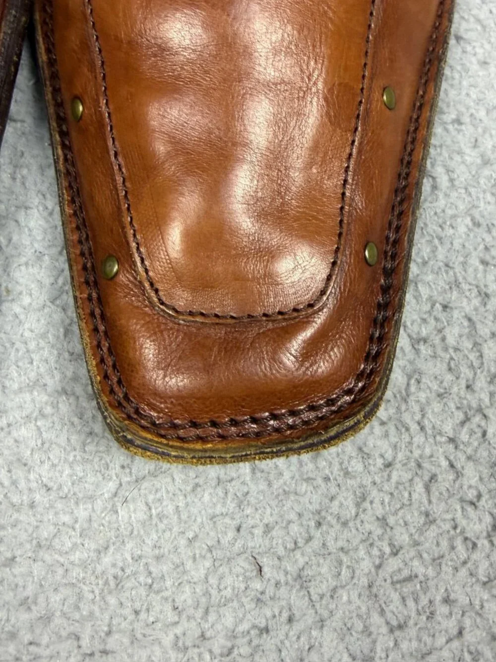 Vtg Mark Nason Shoe 9.5 Brown Made in Italy Dragon Studded Loafer Style 67333